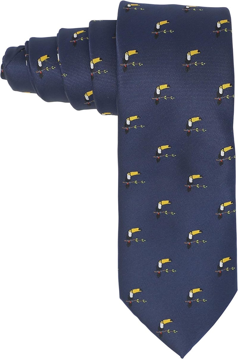 MENDEPOT Animal Pattern Necktie With Gift Box Sea Animal Pattern Tie Father's Day Birthday Gift Tie - Image 4